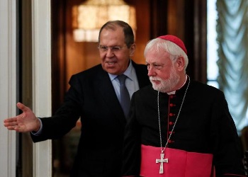 LAvrov and Archbishop Paul Richard Gallagher